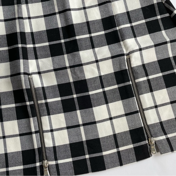 Zara Black & White Plaid Skirt - Picture 2 of 5